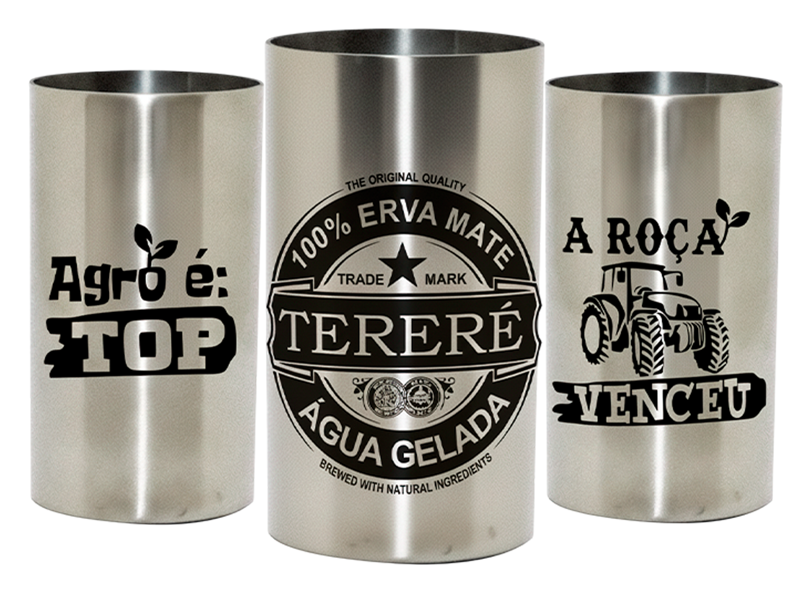 COPO EM AÇO INOX REDONDO